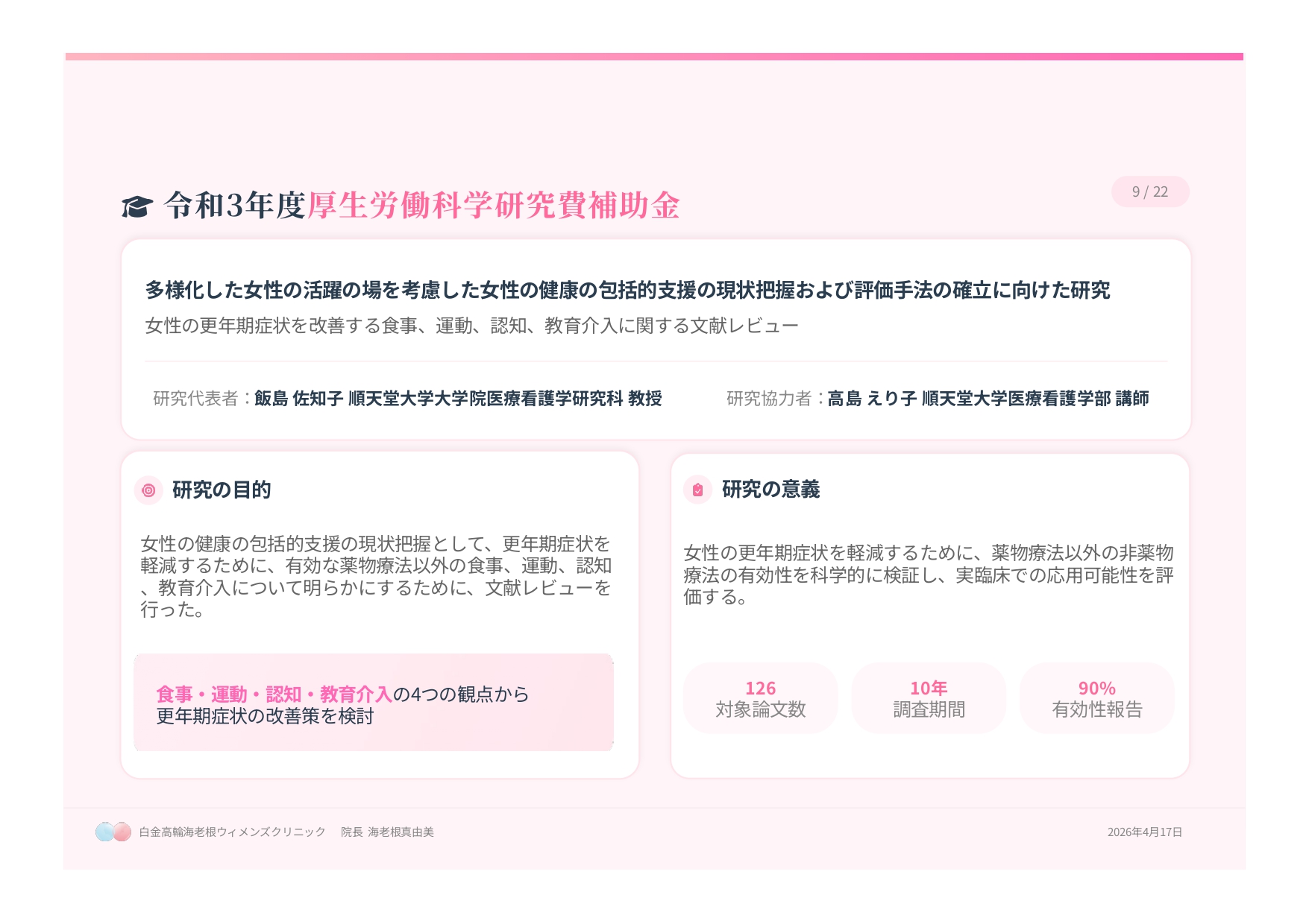 温感療法と更年期障害スライド